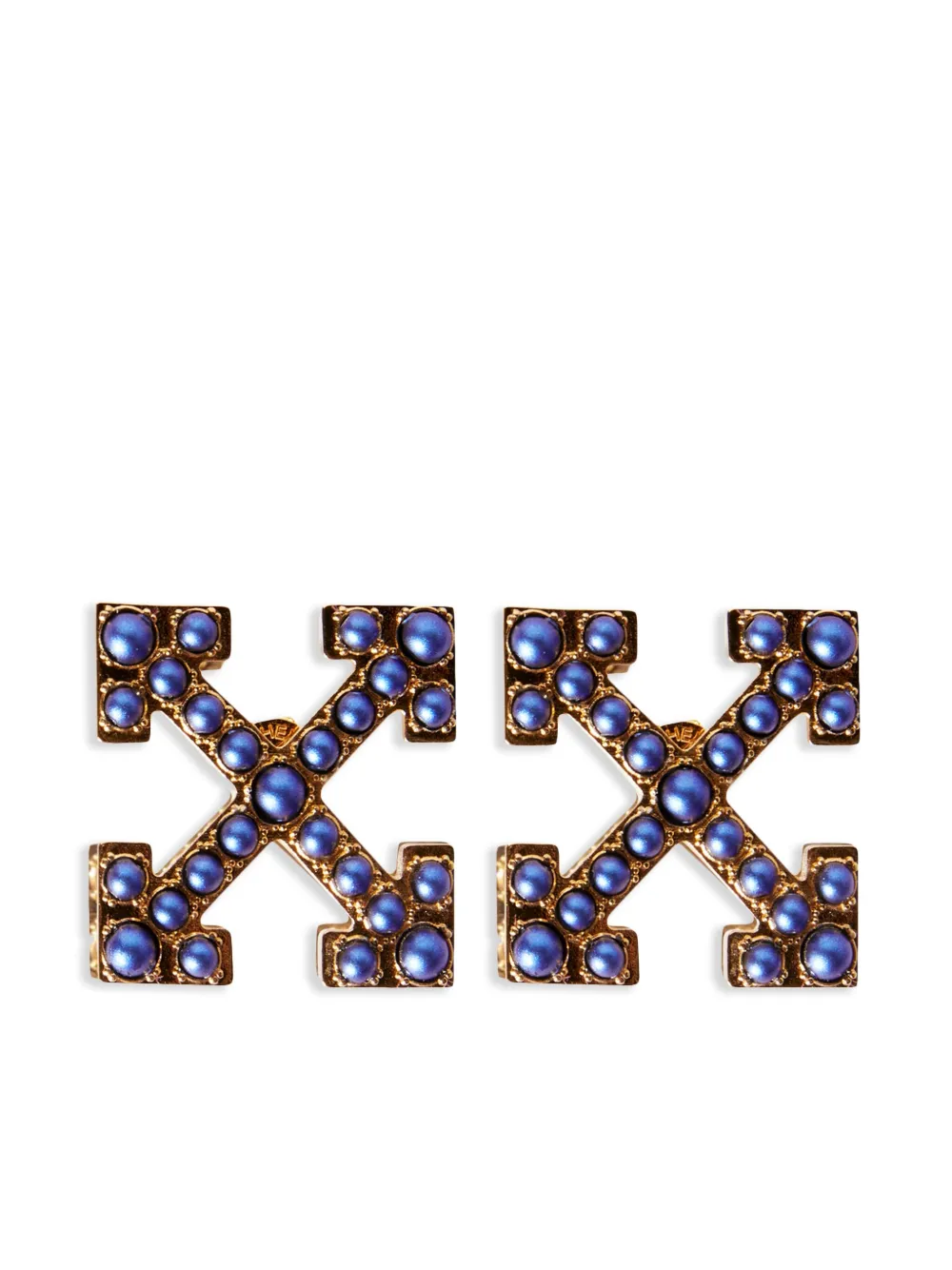 Women Off-White Arrow Logo Pearl Earrings 1 Women Off-White Arrow Logo Pearl Earrings