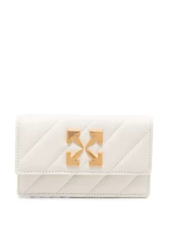 Women Off-White Arrows Motif Leather Wallet
