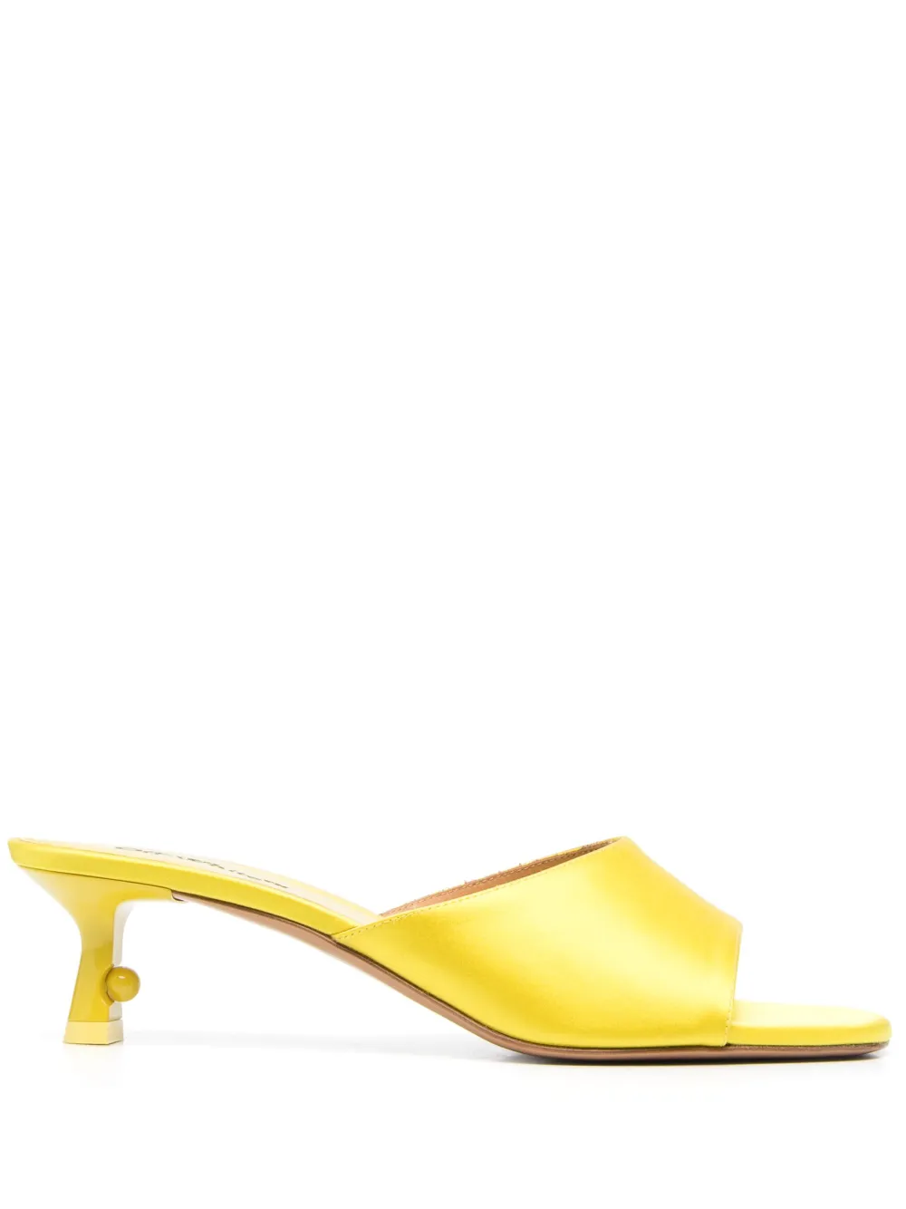 Women Off-White Pop Lollipop Satin Mules 1 Women Off-White Pop Lollipop Satin Mules