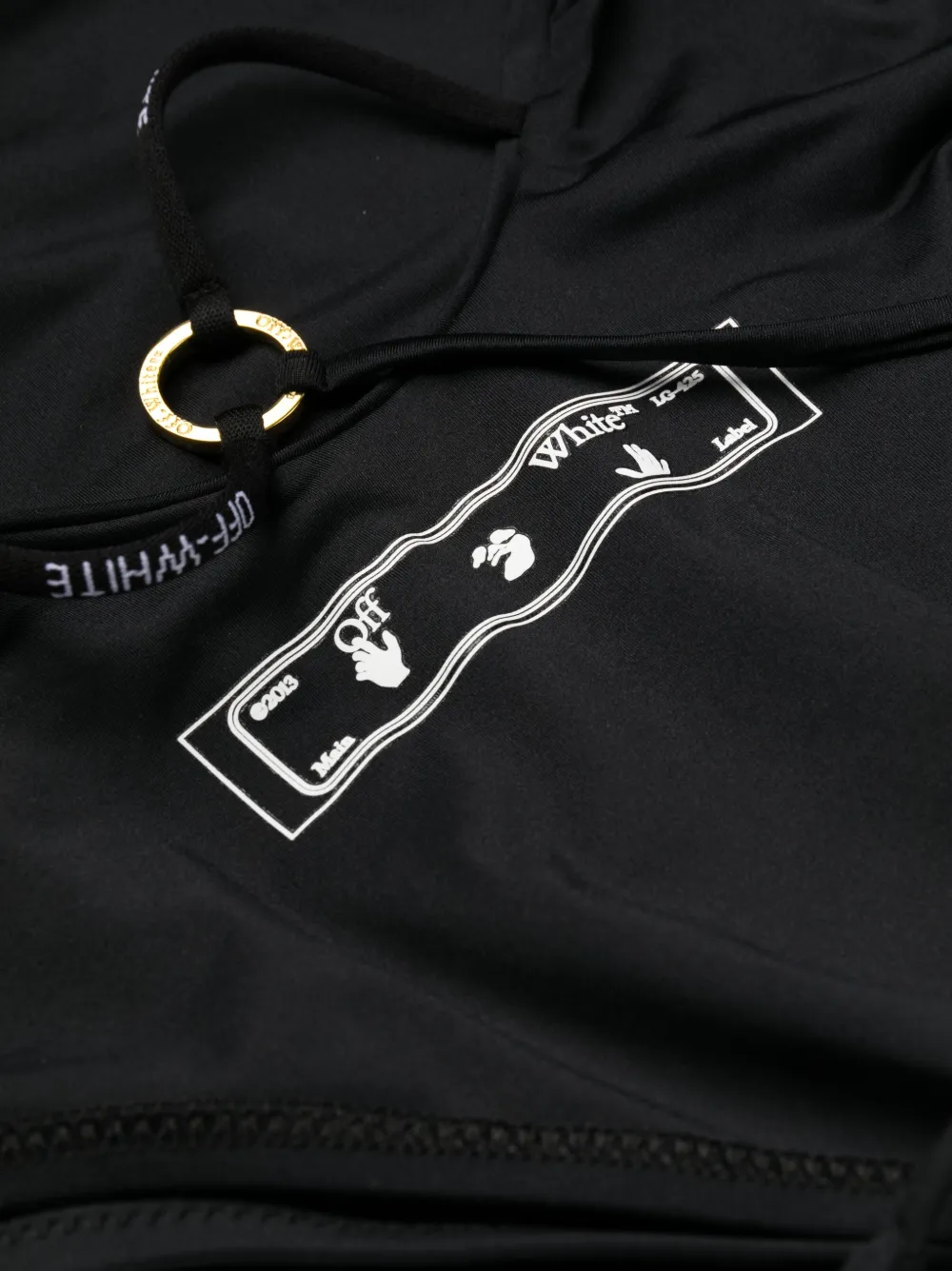 Women Off-White Logo-print Ring-detail Swimsuit 3 Women Off-White Logo-print Ring-detail Swimsuit - Image 3