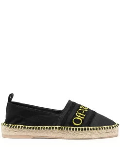 Women Off-White Logo-embroidered Espadrilles