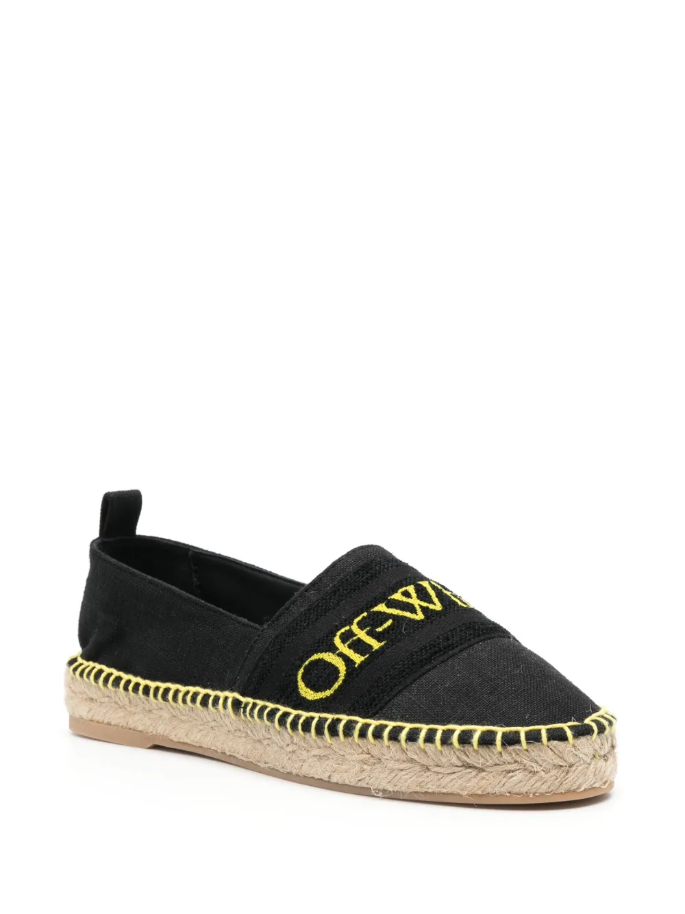 Women Off-White Logo-embroidered Espadrilles 2 Women Off-White Logo-embroidered Espadrilles - Image 2