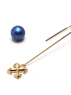 Women Off-White Pearl & Arrow Earrings -Off-White 20114318 50225373 1000