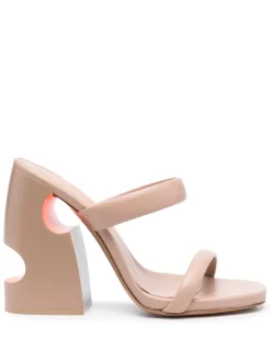 Women Off-White Pop Meteor 120mm Cut-out Mules