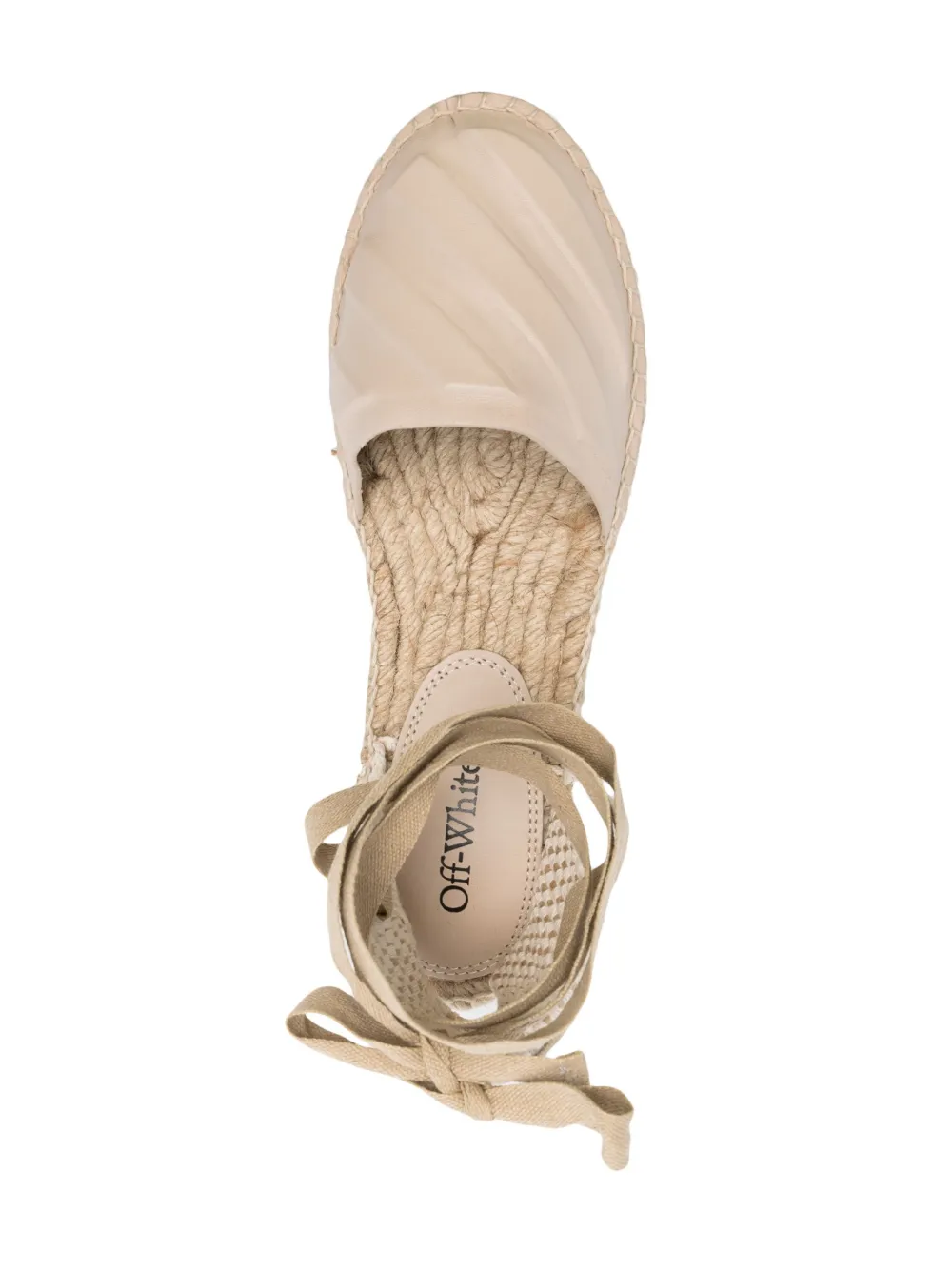 Women Off-White Diag Leather Espadrilles 4 Women Off-White Diag Leather Espadrilles - Image 4