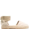 Women Off-White Diag Leather Espadrilles