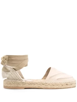 Women Off-White Diag Leather Espadrilles